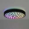 Φωτιστικό Οροφής Reality CHIZU , 22W · 1x 2500lm, 2700 – 6000K Μαύρο Ματ Πλαστικό,RGB,με ενσωματωμένο ροοστάτη, τηλεχειριστήριο, φωτάκι νυκτός – R67161132