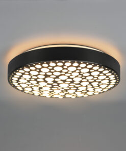 Φωτιστικό Οροφής Reality CHIZU , 22W · 1x 2500lm, 2700 – 6000K Μαύρο Ματ Πλαστικό,RGB,με ενσωματωμένο ροοστάτη, τηλεχειριστήριο, φωτάκι νυκτός – R67161132