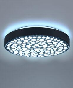 Φωτιστικό Οροφής Reality CHIZU , 22W · 1x 2500lm, 2700 – 6000K Μαύρο Ματ Πλαστικό,RGB,με ενσωματωμένο ροοστάτη, τηλεχειριστήριο, φωτάκι νυκτός – R67161132