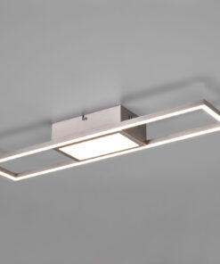 Φωτιστικό Οροφής Reality RIGIDO , 22W · 1x 2800lm, 2700 – 6000K Νίκελ Ματ Μεταλλικό, Λειτουργία μνήμης, Τηλεχειριζόμενο Dimmable – R67172107
