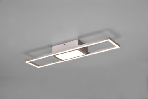Φωτιστικό Οροφής Reality RIGIDO , 22W · 1x 2800lm, 2700 – 6000K Νίκελ Ματ Μεταλλικό, Λειτουργία μνήμης, Τηλεχειριζόμενο Dimmable – R67172107