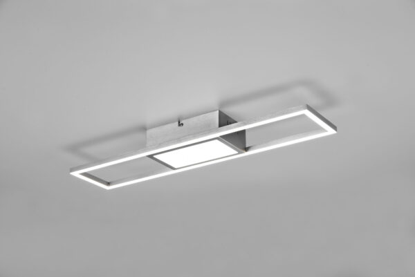 Φωτιστικό Οροφής Reality RIGIDO , 22W · 1x 2800lm, 2700 – 6000K Νίκελ Ματ Μεταλλικό, Λειτουργία μνήμης, Τηλεχειριζόμενο Dimmable – R67172107