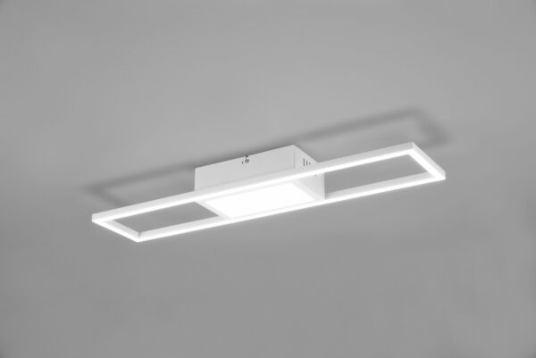 Φωτιστικό Οροφής Reality RIGIDO , 22W · 2800lm, 2700 – 6000K Λευκό Ματ Μεταλλικό, Λειτουργία μνήμης, Tηλεχειριζόμενο Dimmable – R67172131