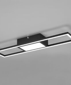 Φωτιστικό Οροφής Reality RIGIDO , 22W · 2800lm, 2700 – 6000K Μαύρο Ματ Μεταλλικό, Λειτουργία μνήμης, Τηλεχειριζόμενο Dimmable- R67172132