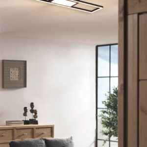 Φωτιστικό Οροφής Reality RIGIDO , 22W · 2800lm, 2700 – 6000K Μαύρο Ματ Μεταλλικό, Λειτουργία μνήμης, Τηλεχειριζόμενο Dimmable- R67172132