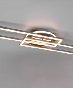 Φωτιστικό Οροφής Reality TWISTER , 30W · 4500lm, 2700 – 6000K Νίκελ Ματ Μεταλλικό, Περιστρεφόμενο, Tηλεχειριζόμενο, Step dimmable- R67183107