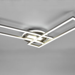 Φωτιστικό Οροφής Reality TWISTER , 30W · 4500lm, 2700 – 6000K Νίκελ Ματ Μεταλλικό, Περιστρεφόμενο, Tηλεχειριζόμενο, Step dimmable- R67183107