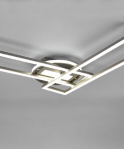 Φωτιστικό Οροφής Reality TWISTER , 30W · 4500lm, 2700 – 6000K Νίκελ Ματ Μεταλλικό, Περιστρεφόμενο, Tηλεχειριζόμενο, Step dimmable- R67183107