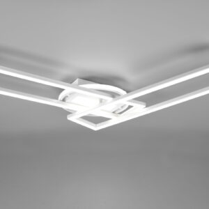 Φωτιστικό Οροφής Reality TWISTER , 30W · 4500lm, 2700 – 6000K Λευκό Ματ Μεταλλικό, Περιστρεφόμενο, Τηλεχειριζόμενο και step dimmable – R67183131