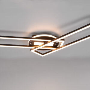 Φωτιστικό Οροφής Reality TWISTER , 30W · 1x 4500lm, 2700 – 6000K Μαύρο Ματ Μεταλλικό, Τηλεχειριζόμενο, Περιστρεφόμενο, Step dimmable – R67183132