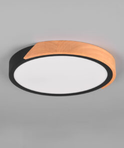 Φωτιστικό Οροφής Reality JANO , 20W · 2400lm, 3000K Μαύρο Ματ Πλαστικό, Step Dimmable – R67201132