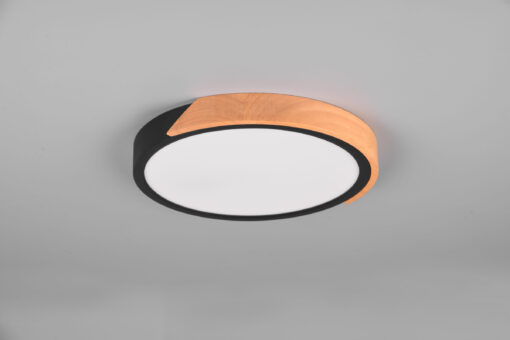 Φωτιστικό Οροφής Reality JANO , 20W · 2400lm, 3000K Μαύρο Ματ Πλαστικό, Step Dimmable – R67201132