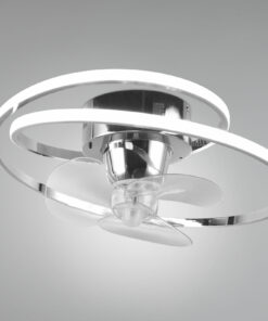 LED Φωτιστικό-Ανεμιστήρας Οροφής Νίκελ Φ50 Umea 38W CCT 4400lm Dimmable με Τηλεχειριστήριο Reality – R67252106