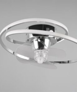 LED Φωτιστικό-Ανεμιστήρας Οροφής Νίκελ Φ50 Umea 38W CCT 4400lm Dimmable με Τηλεχειριστήριο Reality – R67252106