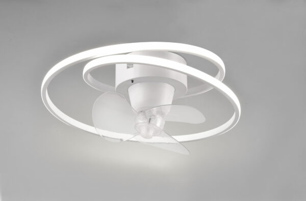 LED Φωτιστικό-Ανεμιστήρας Οροφής Λευκό Ματ Φ50 Umea 38W CCT 4400lm Dimmable με Τηλεχειριστήριο Reality – R67252131