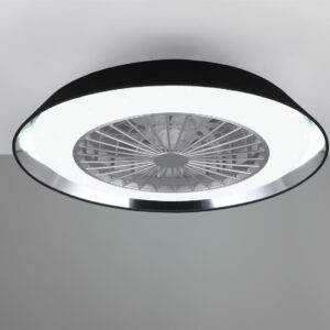 Φωτιστικό-Ανεμιστήρας Οροφής Μαύρο VARBERG LED 30W 3500lm CCT Dimmable με Τηλεχειριστήριο Reality – R67292102