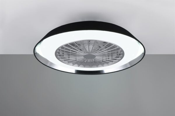 Φωτιστικό-Ανεμιστήρας Οροφής Μαύρο VARBERG LED 30W 3500lm CCT Dimmable με Τηλεχειριστήριο Reality – R67292102