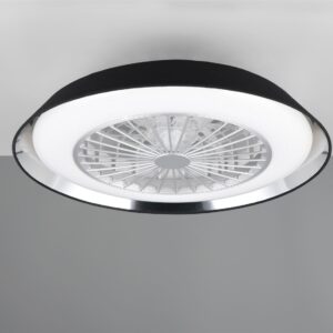 Φωτιστικό-Ανεμιστήρας Οροφής Μαύρο VARBERG LED 30W 3500lm CCT Dimmable με Τηλεχειριστήριο Reality – R67292102