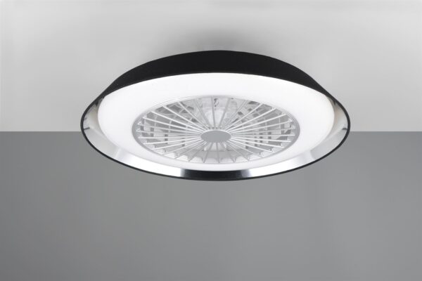 Φωτιστικό-Ανεμιστήρας Οροφής Μαύρο VARBERG LED 30W 3500lm CCT Dimmable με Τηλεχειριστήριο Reality – R67292102