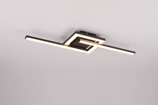Φωτιστικό Οροφής VIALE  Trio Lighting LED 17W 3000K Περιστρεφόμενο Μαύρο Ματ – R67303132
