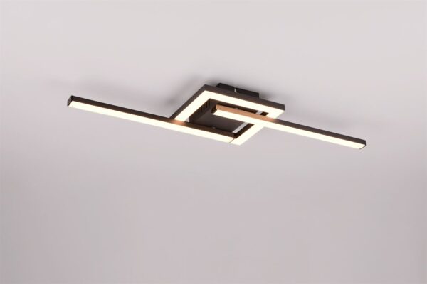 Φωτιστικό Οροφής VIALE  Trio Lighting LED 17W 3000K Περιστρεφόμενο Μαύρο Ματ – R67303132