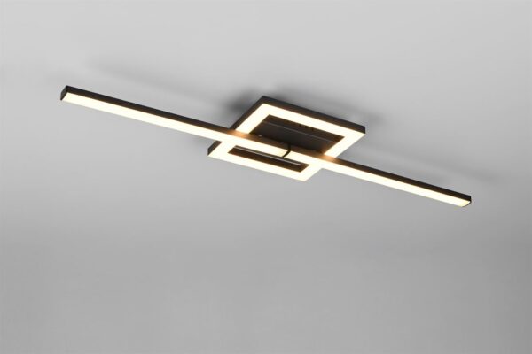 Φωτιστικό Οροφής VIALE  Trio Lighting LED 17W 3000K Περιστρεφόμενο Μαύρο Ματ – R67303132