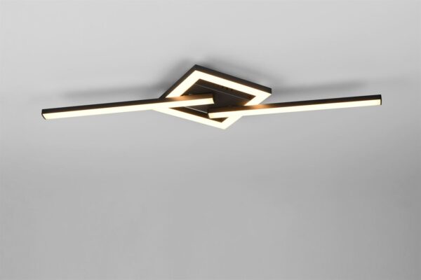 Φωτιστικό Οροφής VIALE  Trio Lighting LED 17W 3000K Περιστρεφόμενο Μαύρο Ματ – R67303132