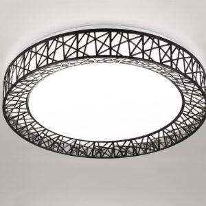 Φωτιστικό Οροφής CLUSTER Reality LED 40W 4300lm CCT Dimmable Με Χειριστήριο Μαύρο – R67321102
