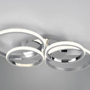 Φωτιστικό Οροφής CIRES Reality LED 27W 3400lm 4000K Περιστρεφόμενο Step Dimmable Χρώμιο – R67364106