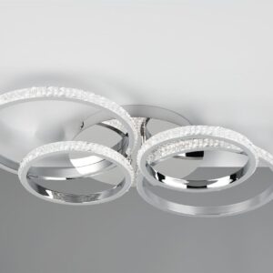 Φωτιστικό Οροφής CIRES Reality LED 27W 3400lm 4000K Περιστρεφόμενο Step Dimmable Χρώμιο – R67364106