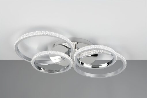 Φωτιστικό Οροφής CIRES Reality LED 27W 3400lm 4000K Περιστρεφόμενο Step Dimmable Χρώμιο – R67364106