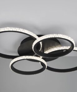 Φωτιστικό Οροφής CIRES Reality LED 27W 3400lm 4000K Περιστρεφόμενο Step Dimmable Μαύρο Ματ – R67364132