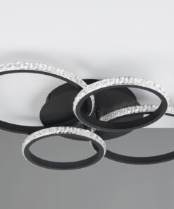 Φωτιστικό Οροφής CIRES Reality LED 27W 3400lm 4000K Περιστρεφόμενο Step Dimmable Μαύρο Ματ – R67364132