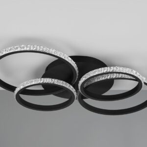 Φωτιστικό Οροφής CIRES Reality LED 27W 3400lm 4000K Περιστρεφόμενο Step Dimmable Μαύρο Ματ – R67364132