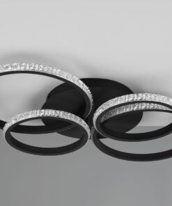 Φωτιστικό Οροφής CIRES Reality LED 27W 3400lm 4000K Περιστρεφόμενο Step Dimmable Μαύρο Ματ – R67364132