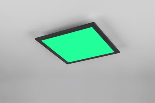 Φωτιστικό Οροφής Μαύρο Ματ 30×30 BETA Reality LED 13W 1400lm RGBW+CCT Dimmable με Χειριστήριο – R67663032