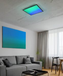 Φωτιστικό Οροφής Μαύρο Ματ 45×45 BETA Reality LED 18W 2000lm RGBW+CCT Dimmable με Χειριστήριο – R67664532