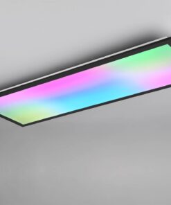 Φωτιστικό Οροφής Μαύρο Ματ 80×30 BETA Reality LED 31W 3350lm RGBW+CCT Dimmable με Χειριστήριο – R67668032