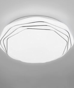 Πλαφονιέρα Λευκή με 3D Έναστρο Κάλυμμα Φ37 DIZZY LED 22W 2600lm Dimmable CCT με Τηλεχειριστήριο Reality – R67741100