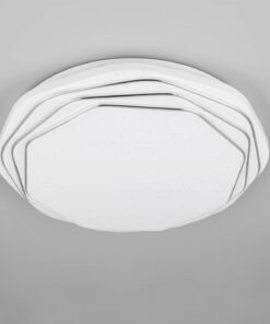 Πλαφονιέρα Λευκή με 3D Έναστρο Κάλυμμα Φ37 DIZZY LED 22W 2600lm Dimmable CCT με Τηλεχειριστήριο Reality – R67741100