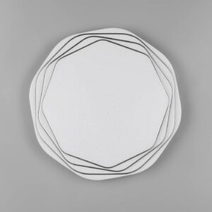 Πλαφονιέρα Λευκή με 3D Έναστρο Κάλυμμα Φ37 DIZZY LED 22W 2600lm Dimmable CCT με Τηλεχειριστήριο Reality – R67741100