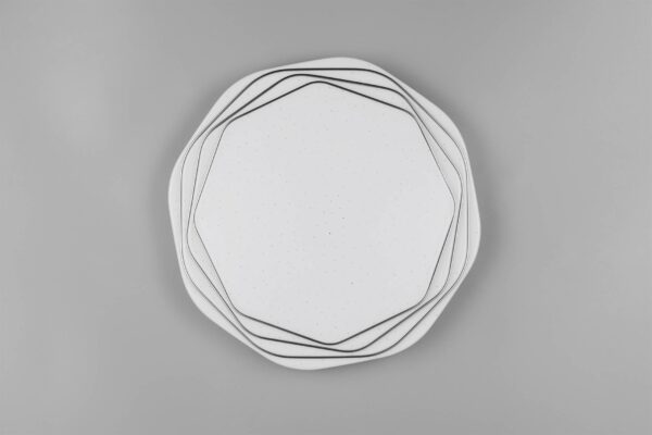 Πλαφονιέρα Λευκή με 3D Έναστρο Κάλυμμα Φ37 DIZZY LED 22W 2600lm Dimmable CCT με Τηλεχειριστήριο Reality – R67741100
