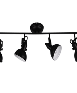 Σποτ Reality 4xE14 Μαύρο Ματ Μεταλλικό R80154032
