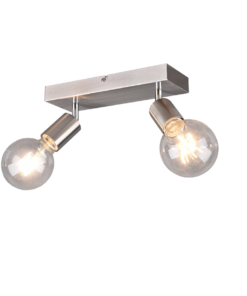 Σποτ Reality 2xE27 Νίκελ Ματ Μεταλλικό R80182007