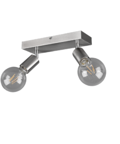 Σποτ Reality 2xE27 Νίκελ Ματ Μεταλλικό R80182007