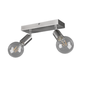 Σποτ Reality   2xE27 Νίκελ Ματ Μεταλλικό    R80182007