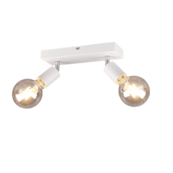 Σποτ Reality 2xE27 Λευκό Ματ Μεταλλικό R80182031