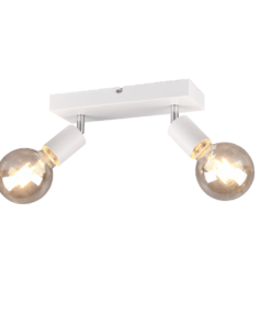 Σποτ Reality 2xE27 Λευκό Ματ Μεταλλικό R80182031