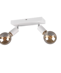 Σποτ Reality 2xE27 Λευκό Ματ Μεταλλικό R80182031