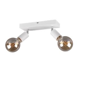 Σποτ Reality   2xE27 Λευκό Ματ Μεταλλικό    R80182031